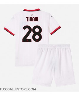 Günstige AC Milan Malick Thiaw #28 Auswärts Trikotsatzt Kinder 2024-25 Kurzarm (+ Kurze Hosen)